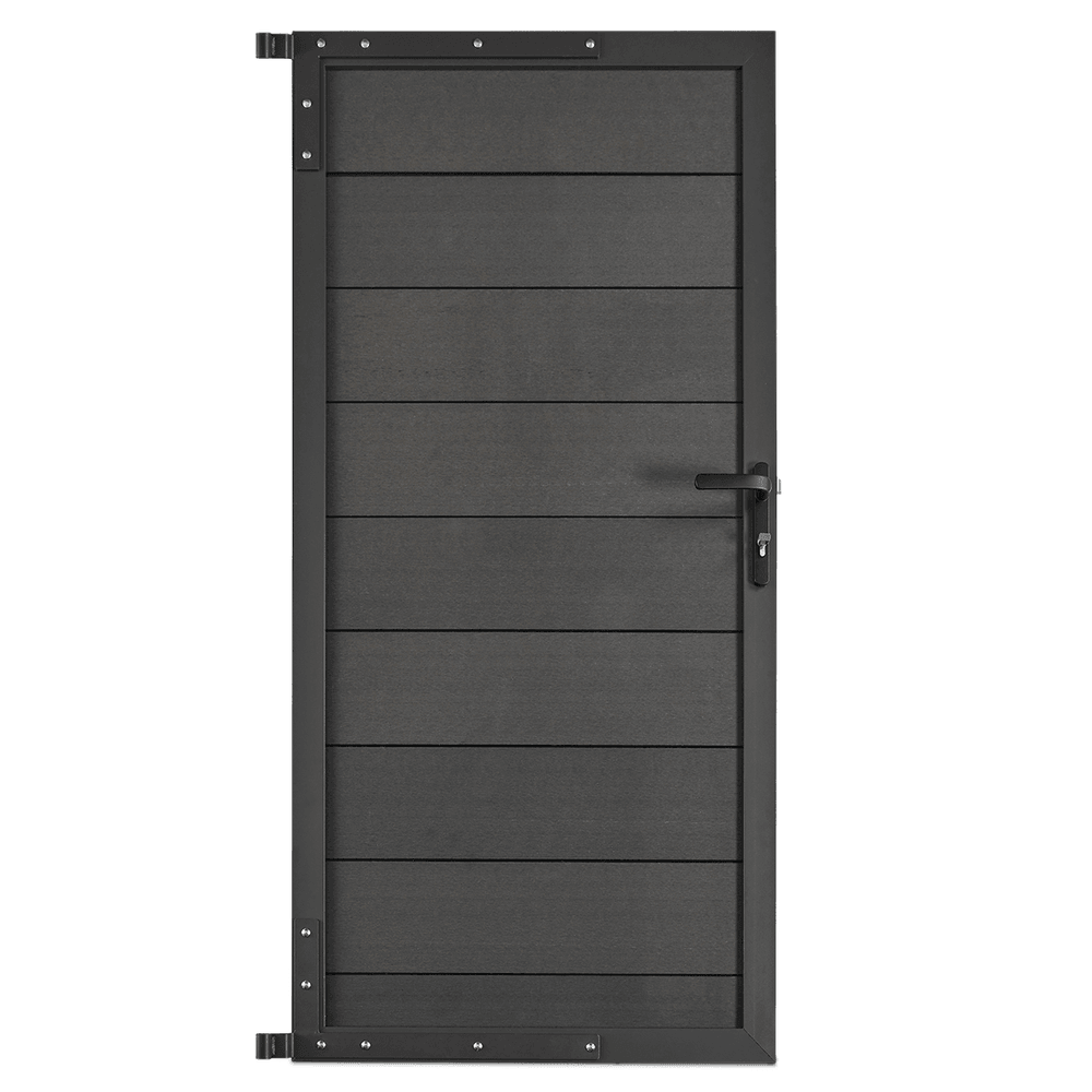 WPC Sichtschutzzaun KAPLAN - Tür - BaukastenStore