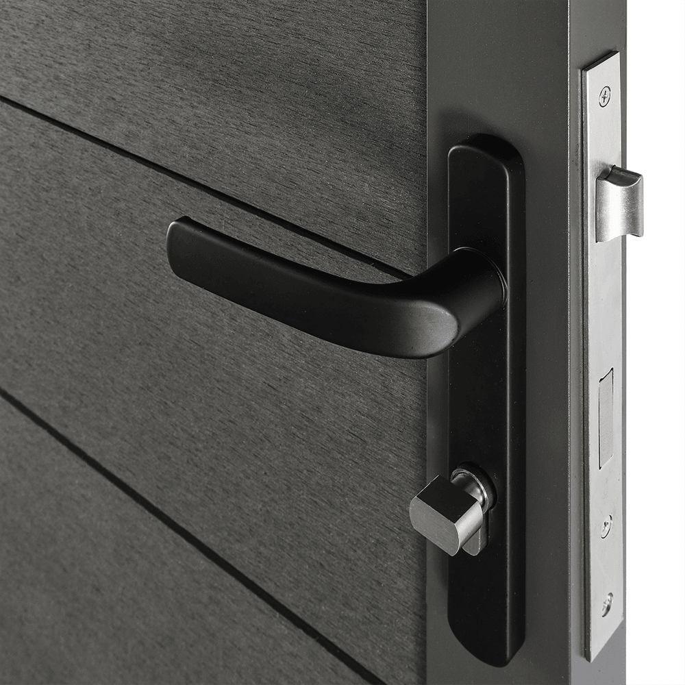 WPC Sichtschutzzaun KAPLAN - Tür - BaukastenStore