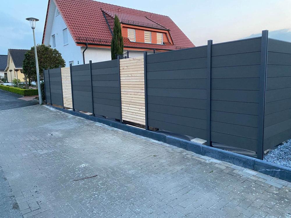 WPC Sichtschutzzaun KAPLAN - Ersatzpaneel Muster - BaukastenStore