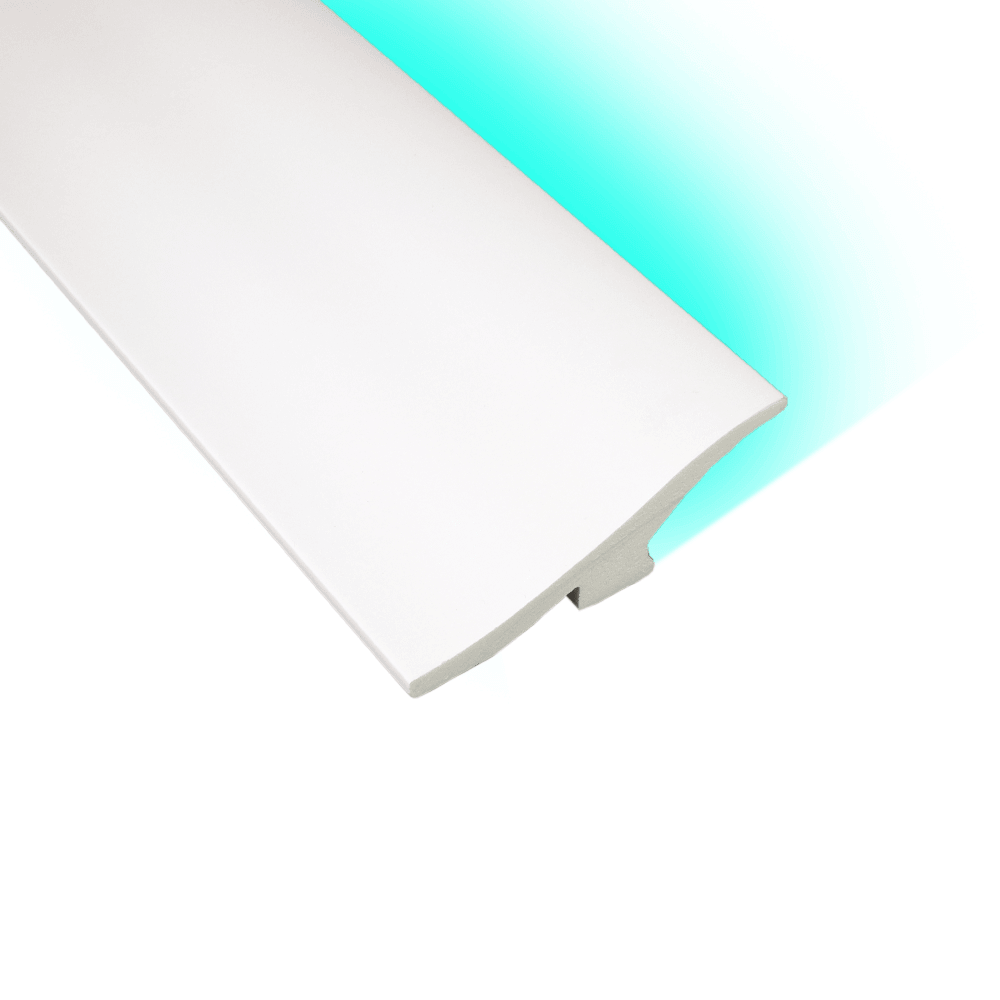 LED Stuckleiste, Sockelleiste, Deckenleiste - Indirekte Beleuchtung, modernes Design, robust - INO-13 - 170 x 4,5 x 12,0 cm